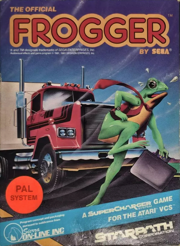 Frogger (Official Version By Sega) (1982) (Starpath)